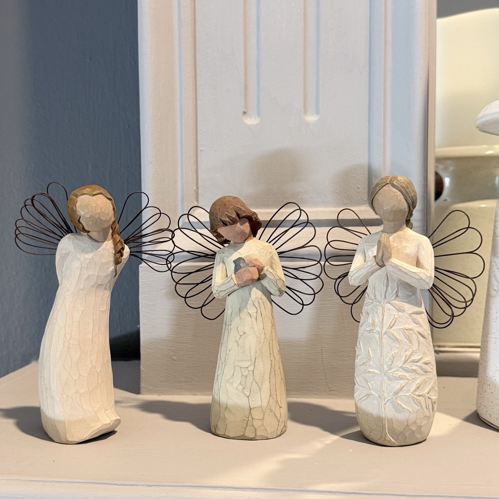 Willow Tree Angel Figurines Set of 3 Praying Healing Friendship Susan Lordi